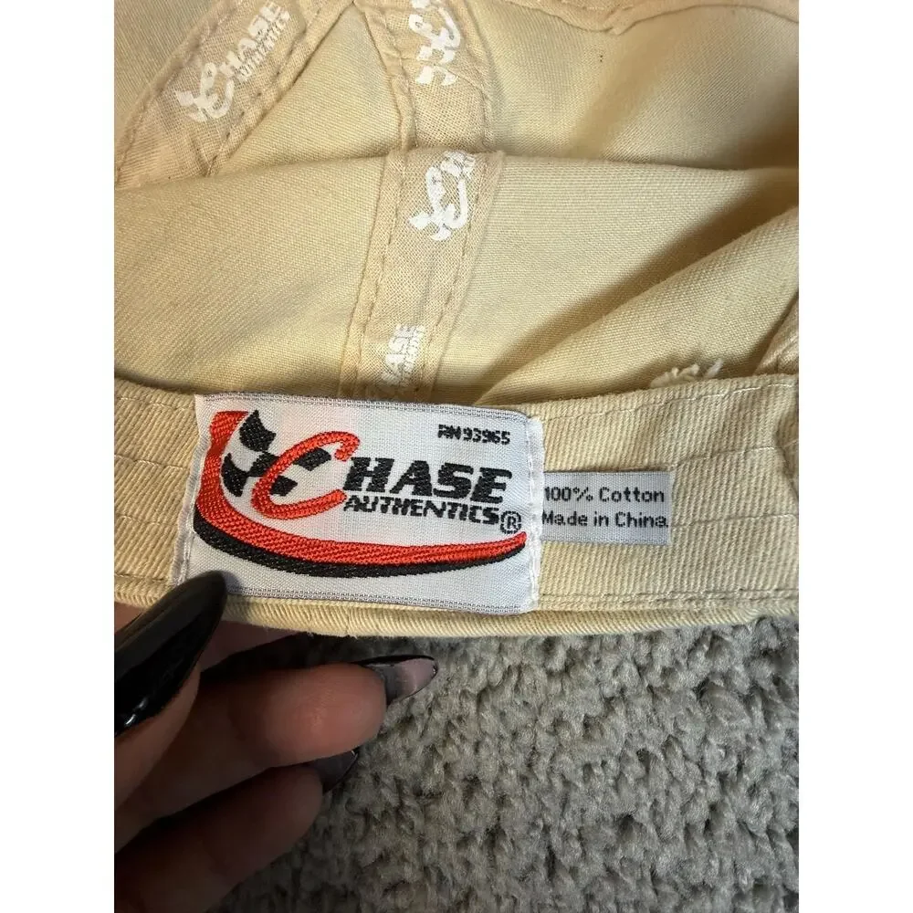 Budweiser Hat Cap Strap Back Mens One Size Beige NASCAR Racing Chase Dale Jr